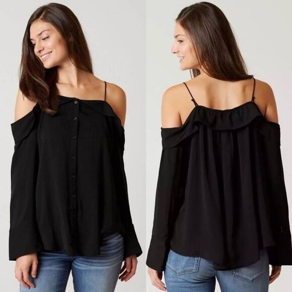 Free People Walk This Way Button Up Blouse - Picture 1 of 12